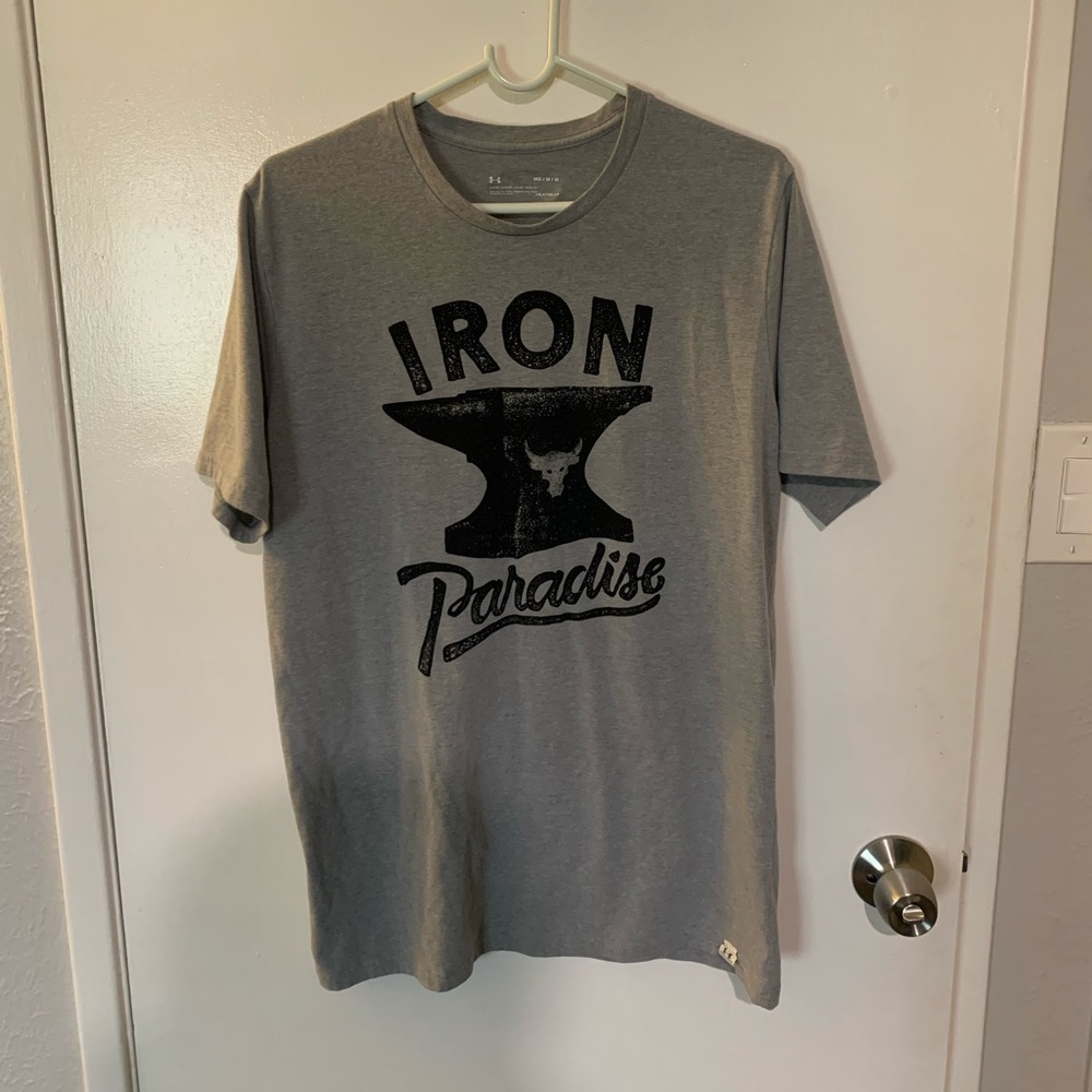 Under Armour Project Rock Gray Shirt Medium